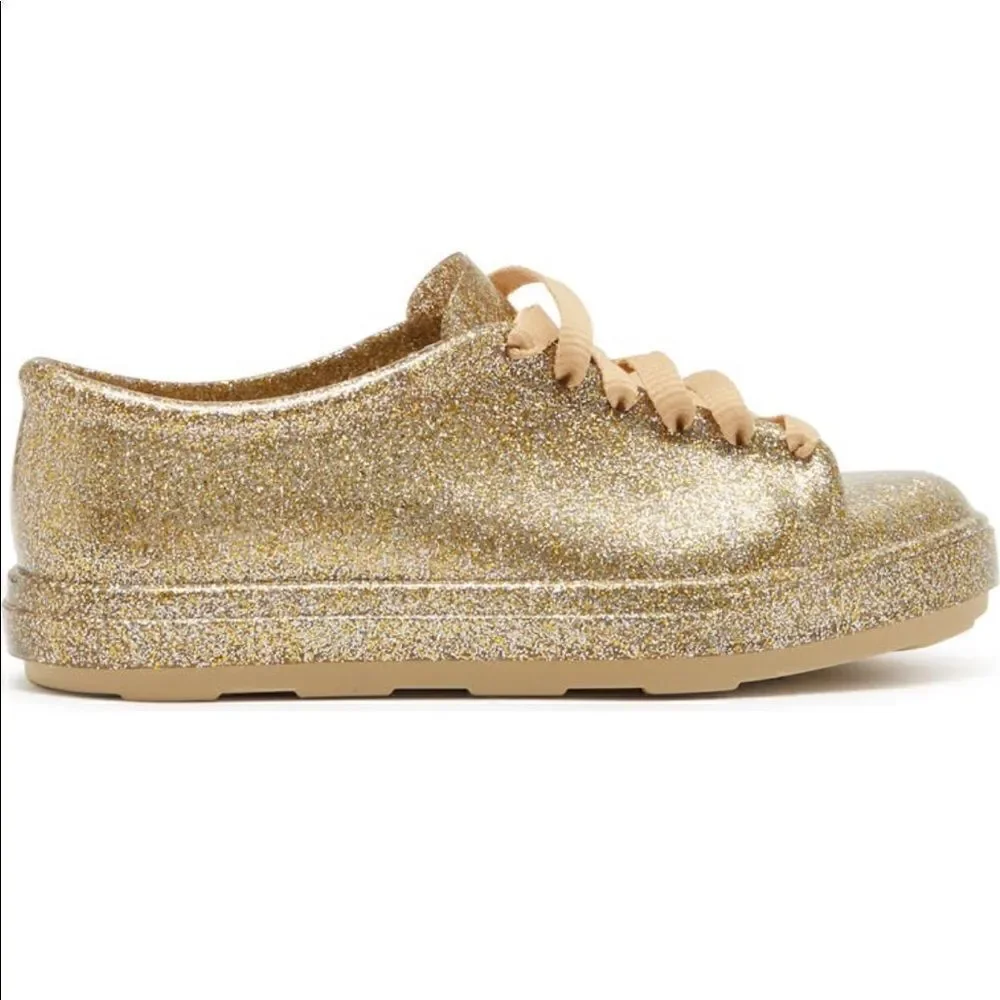 Mini Melissa Girls Mel be Fashion cushioned insole  super comfy Sneaker Sz 3 new